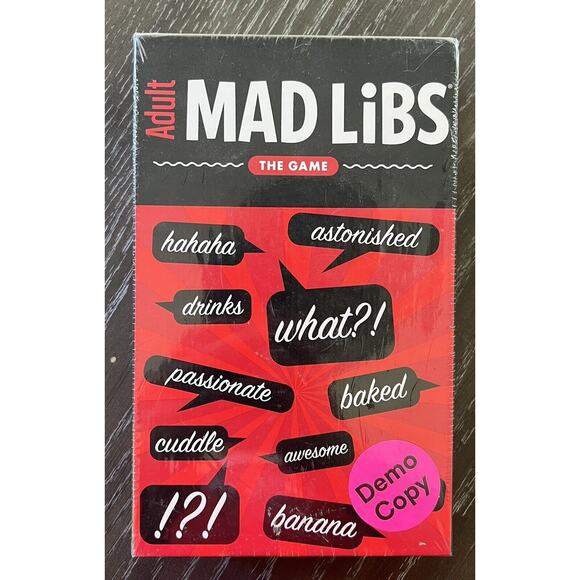 Adult Mad Libs Card Game Demo Copy 2017 Fully Baked Ideas, New and Sealed - Picture 1 of 6